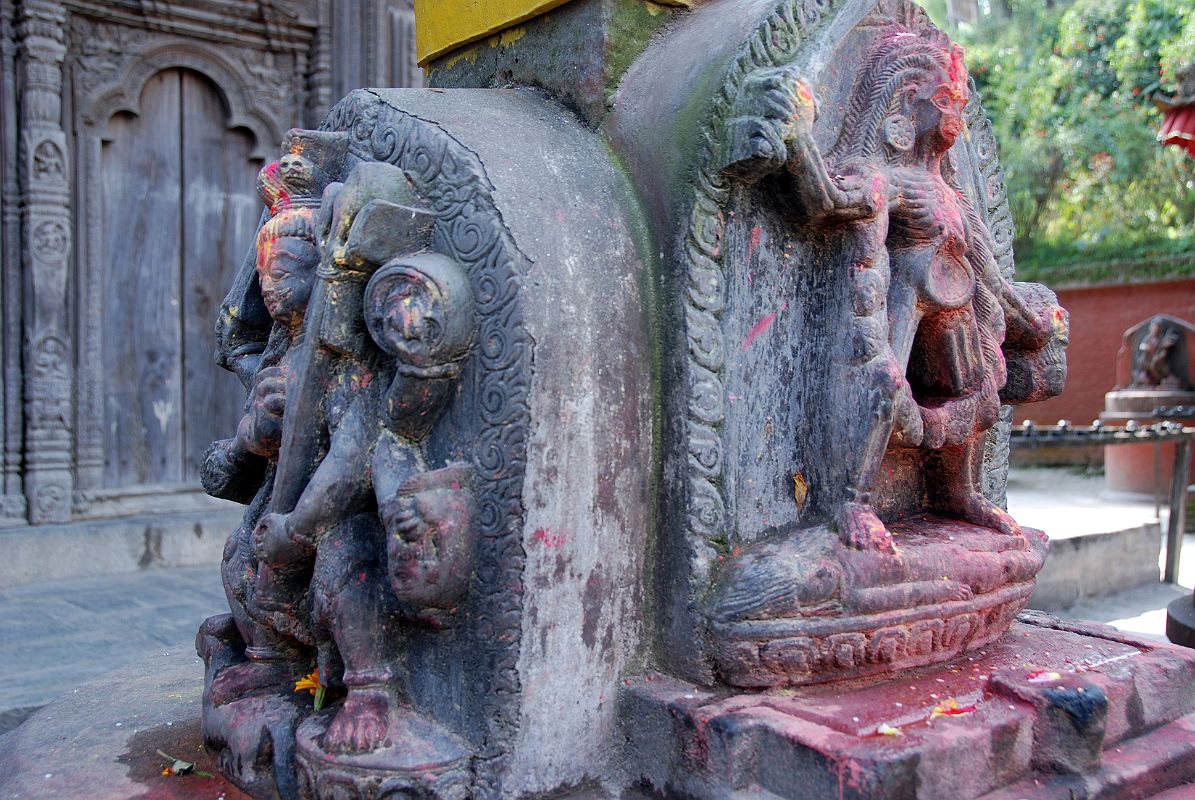 52 Kathmandu Gokarna Mahadev Temple Trident With Kali At Base 